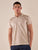 Polo da uomo manica corta in cotone mercerizzato con collo derby.