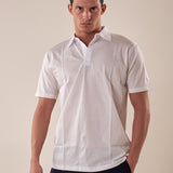 Polo manica corta 100% cotone mercerizzato uomo. OC1S2S5O01 BIANCO OVER-D 