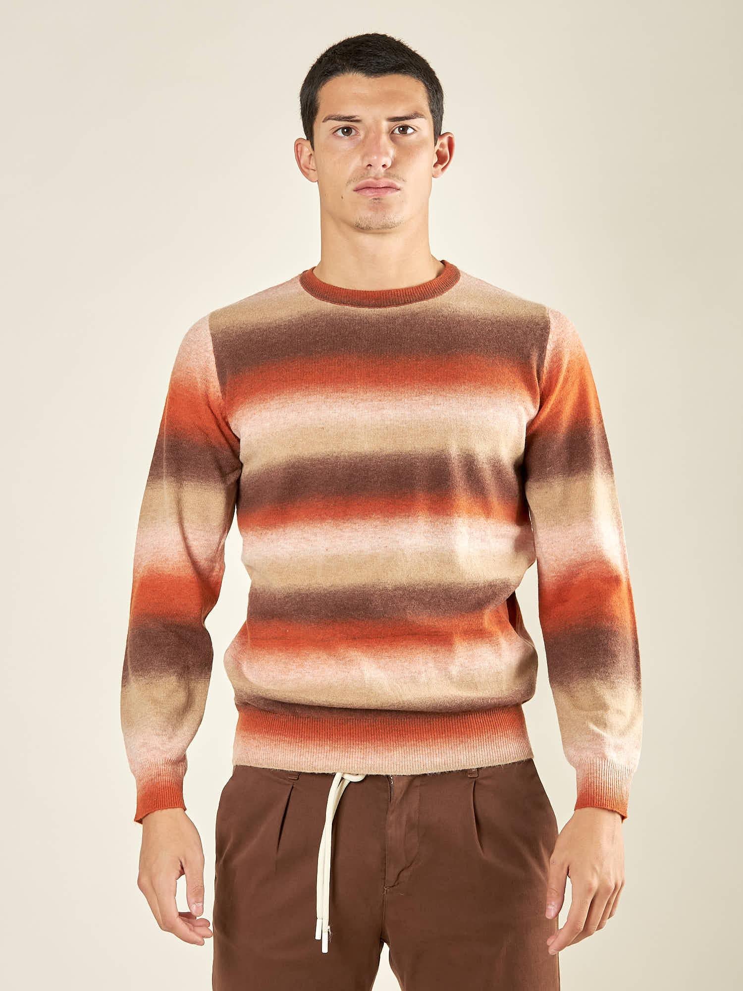 Maglia Uomo Invernale in Misto Lana Multiriga. Stile e Comfort per la Stagione Fredda. OC1F2W5M57 CACHI OVER-D 