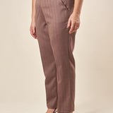 Pantalone Donna Curvy con Elastico  Eleganza e Comfort per Ogni Giorno. F646YBFDIOMIRA AMARONE Lizalù 