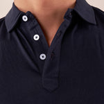 Polo manica corta tessuto100% cotone uomo, PE120H BLU HAMAKI-HO 
