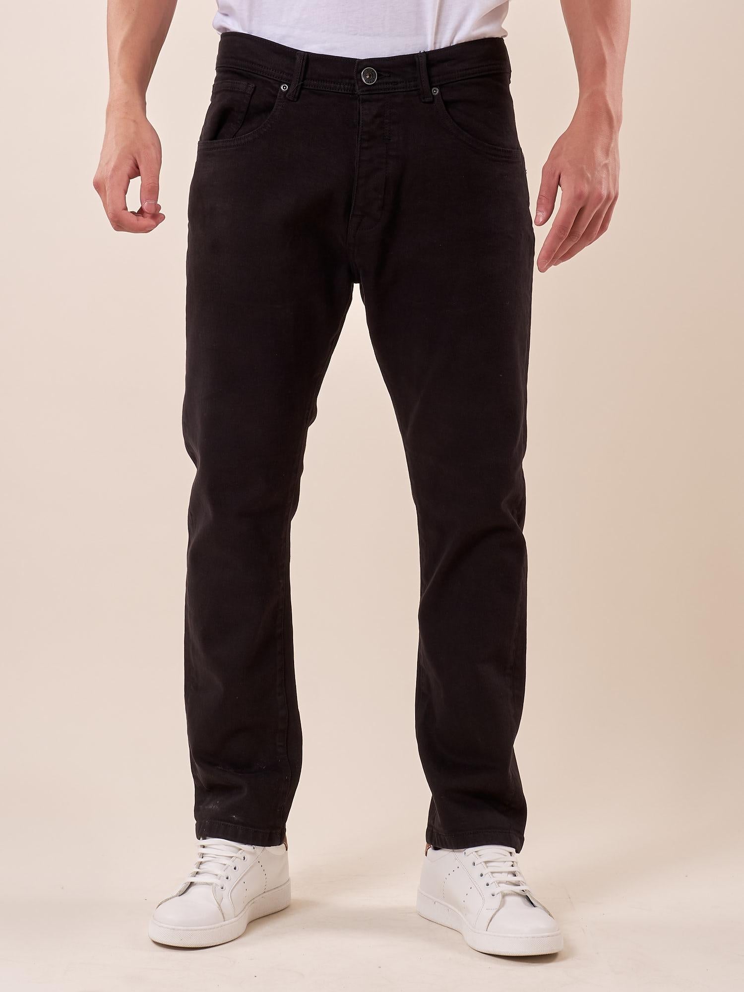 Pantalone 5 tasche cotone bull uomo. OE1S2S5P11 NERO OVER-D 