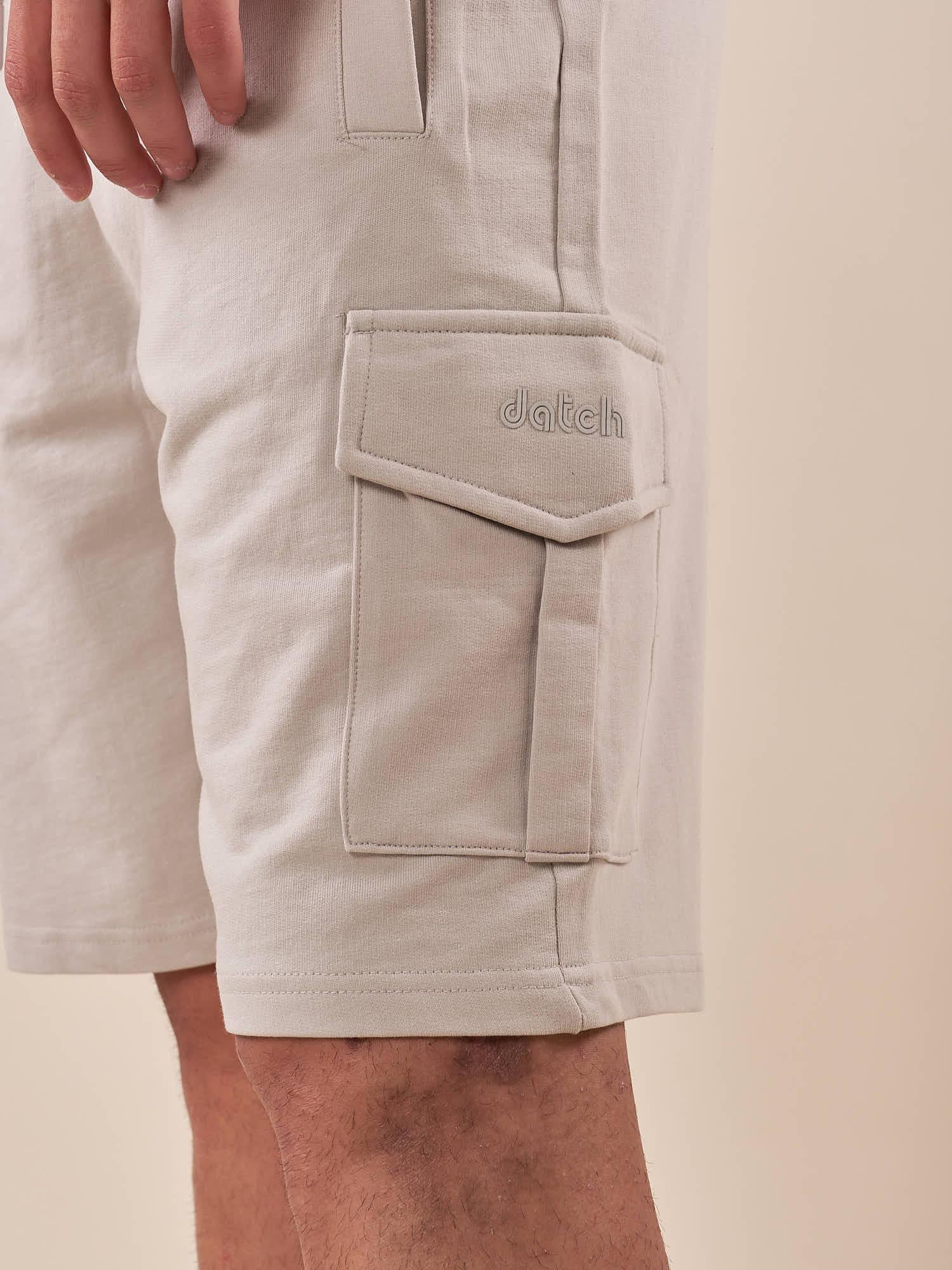 Bermuda Uomo in felpa con tascone laterale. DM9206 GREY LIGHT DATCH 