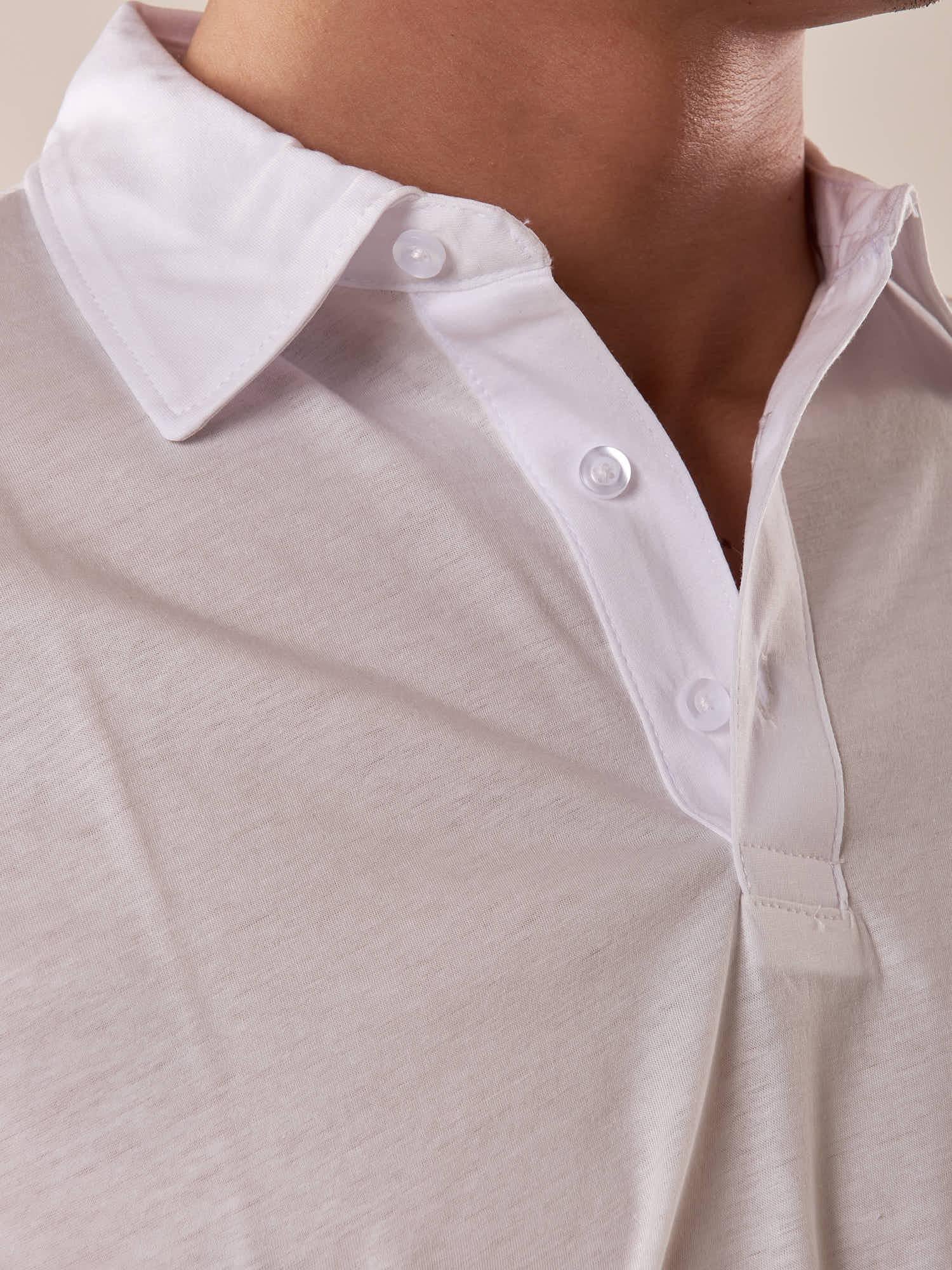 Polo manica corta 100% cotone mercerizzato uomo. OC1S2S5O01 BIANCO OVER-D 