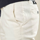 Pantalone Uomo in Cotone Elasticizzato Invernale con Tasche allAmericana. Comfort e Stile per la Stagione Fredda. PSI1781H OFF WHITE HAMAKI-HO 