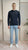 Maglia Uomo 100% Cotone a Manica Lunga  Comfort Naturale e Stile Versatile CON3700900 NAVY CONSENSO Uomo