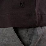 T-shirt da Uomo Girocollo Manica Lunga in Caldo Cotone Comfort Termico e Stile Minimal TI284H NERO HAMAKI-HO 