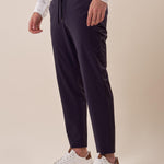 Pantalone modello pantalaccio tessuto tecnico no stiro con elastico uomo. PSE1763H BLU HAMAKI-HO 