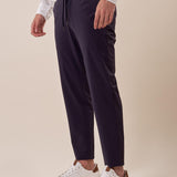 Pantalone modello pantalaccio tessuto tecnico no stiro con elastico uomo. PSE1763H BLU HAMAKI-HO 