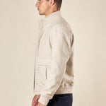 Giubbino da uomo modello Bomber in tessuto spigato. GBI1619H BEIGE HAMAKI-HO 