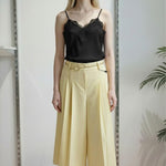 Pantalone Donna Modello Gonna-Pantalone con Tasca allAmericana e Due Pences PG126G GIALLO EXTASY 