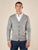 Cardigan Uomo manica lunga in misto viscosa. Eleganza rilassata e comfort naturale.