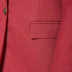 Giacca donna monopetto. Petto a lancia, bottone a contrasto e tasche a pattin GI003118 BORDEAUX ARTIGLI 