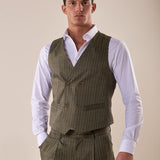 Gilet doppio petto rigato uomo. OE1S2S5I03 MILITARE OVER-D 