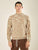 Maglia Uomo Manica Lunga Fantasia in Ciniglia con Girocollo Alto. Comfort e Stile Invernale.