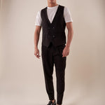 Gilet doppio petto uomo. GPE508 NERO BLACKSUNDAY 