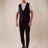 Gilet doppio petto uomo. GPE508 NERO BLACKSUNDAY 