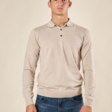 Polo uomo manica lunga in misto viscosa Eleganza casual e comfort naturale. CON/3020900 PANAMA CONFAB 