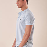 Polo manica corta cotone elasticizzato. DM1881 SKY BLUE DATCH 