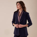 Complet tessuto crepe manica 3/4 donna. TA001980 BLU ARTIGLI 