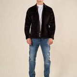 Giubbino Uomo Over Shirt Worker in Velluto. GBI1630H NERO HAMAKI-HO 