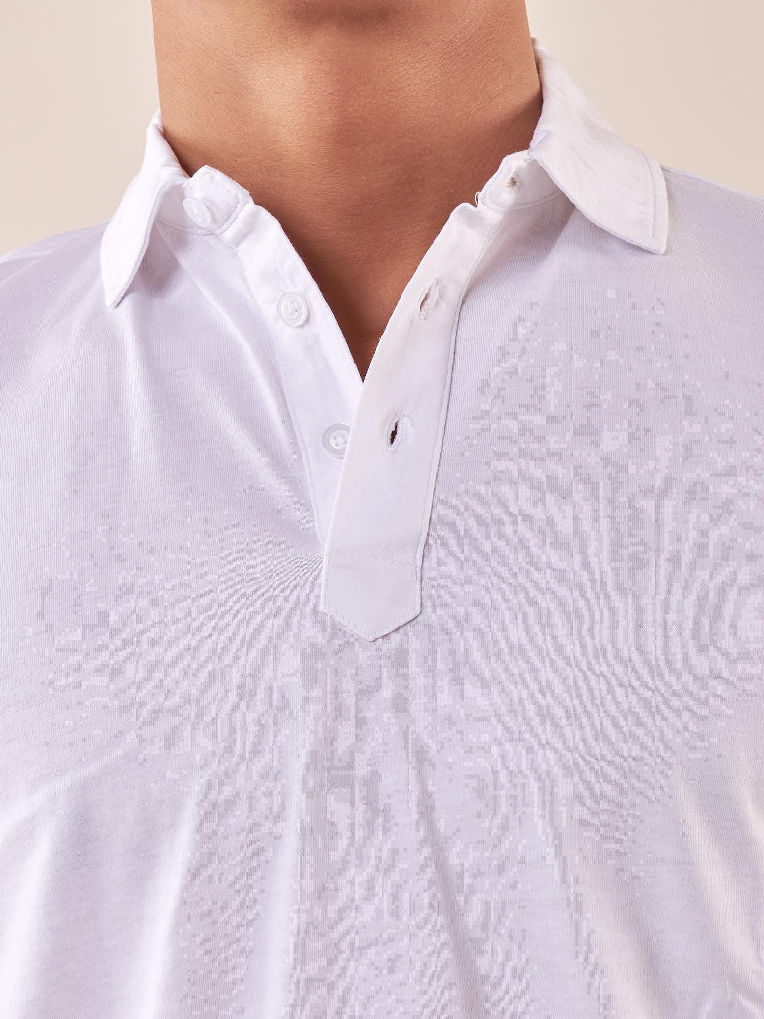 Polo manica corta tessuto100% cotone uomo, PE120H BIANCO HAMAKI-HO 