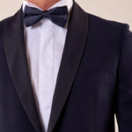Abito smoking cerimonia elegante giacca monopetto uomo TM/NAPOLIPRS BLU MEDIO ITALIAN FORMAT 