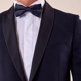 Abito smoking cerimonia elegante giacca monopetto uomo TM/NAPOLIPRS BLU MEDIO ITALIAN FORMAT 