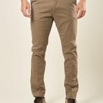 Pantalone Uomo in Cotone Elasticizzato Invernale con Tasche allAmericana. Comfort e Stile per la Stagione Fredda. PSI1781H FANGO HAMAKI-HO 