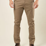 Pantalone Uomo in Cotone Elasticizzato Invernale con Tasche allAmericana. Comfort e Stile per la Stagione Fredda. PSI1781H FANGO HAMAKI-HO 