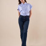 Jeans Donna a zampa elasticizzato 5 tasche. DE002353 DENIM ARTIGLI 