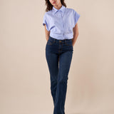 Jeans Donna a zampa elasticizzato 5 tasche. DE002353 DENIM ARTIGLI 
