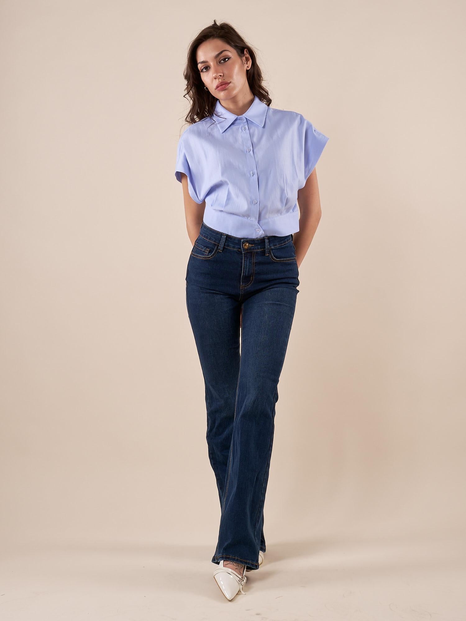 Jeans Donna a zampa elasticizzato 5 tasche. DE002353 DENIM ARTIGLI 