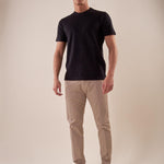 T-Shirt cotone piquet stretch manica corta uomo. CON2802425 BLACK CONSENSO 