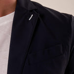 Giacca uomo tessuto tecnico stretch due bottoni tasca a toppe. OC1S2S5G01 BLU OVER-D 