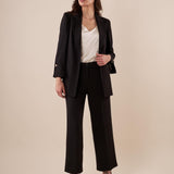 Giacca Donna blazer sfoderata elegante con dettagli raffinati. ROMI/3866 NERO ROMIHO 