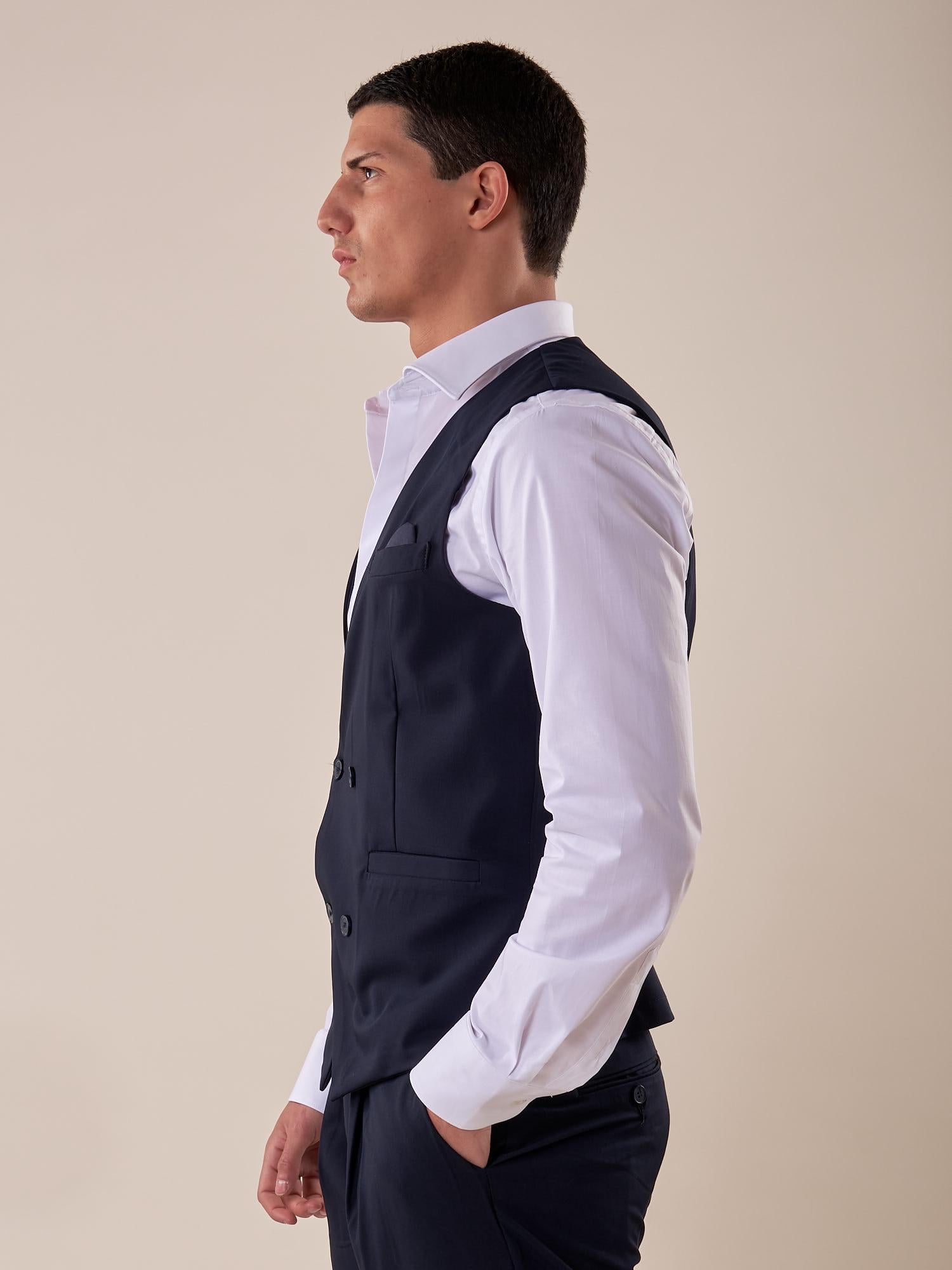 Gilet doppio petto GPE508 BLU BLACKSUNDAY 