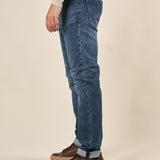 Jeans Uomo Regular Fit 5 tasche lavaggio medio. DM9644 MEDIUM BLUE DATCH 