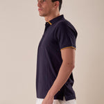 Polo manica corta con riga collo a contrasto uomo. PE123H BLU HAMAKI-HO 