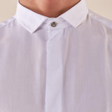Camicia da uomo manica lunga in viscosa 100% con collo classico. PAMPERO BIANCO BLACKSUNDAY 