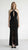Abito Donna Lungo Elegante con Incrocio al Collo e Spacco Centrale AB004378 NERO ARTIGLI Donna