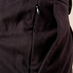 Pantalone da Uomo in Tessuto Punto Milano Pinces, Tasche allAmericana ed Elastico Dietro per Comfort e Stile. PSI1800H NERO HAMAKI-HO 