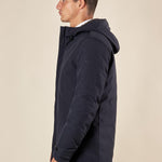 Giubbino Uomo con Cappuccio Antivento Tasca con Zip. GBI1616H BLU HAMAKI-HO 