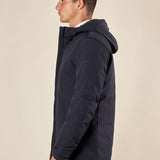 Giubbino Uomo con Cappuccio Antivento Tasca con Zip. GBI1616H BLU HAMAKI-HO 