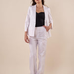 Giacca Donna raso di cotone manica 3/4. ROMI/4009 BIANCO ROMIHO 