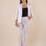 Giacca Donna raso di cotone manica 3/4. ROMI/4009 BIANCO ROMIHO 