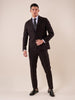 Classic tailored suit with patch pockets for men