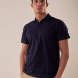 Polo manica corta collo derby piquet stretch uomo. CON2804425 NAVY CONSENSO Uomo 