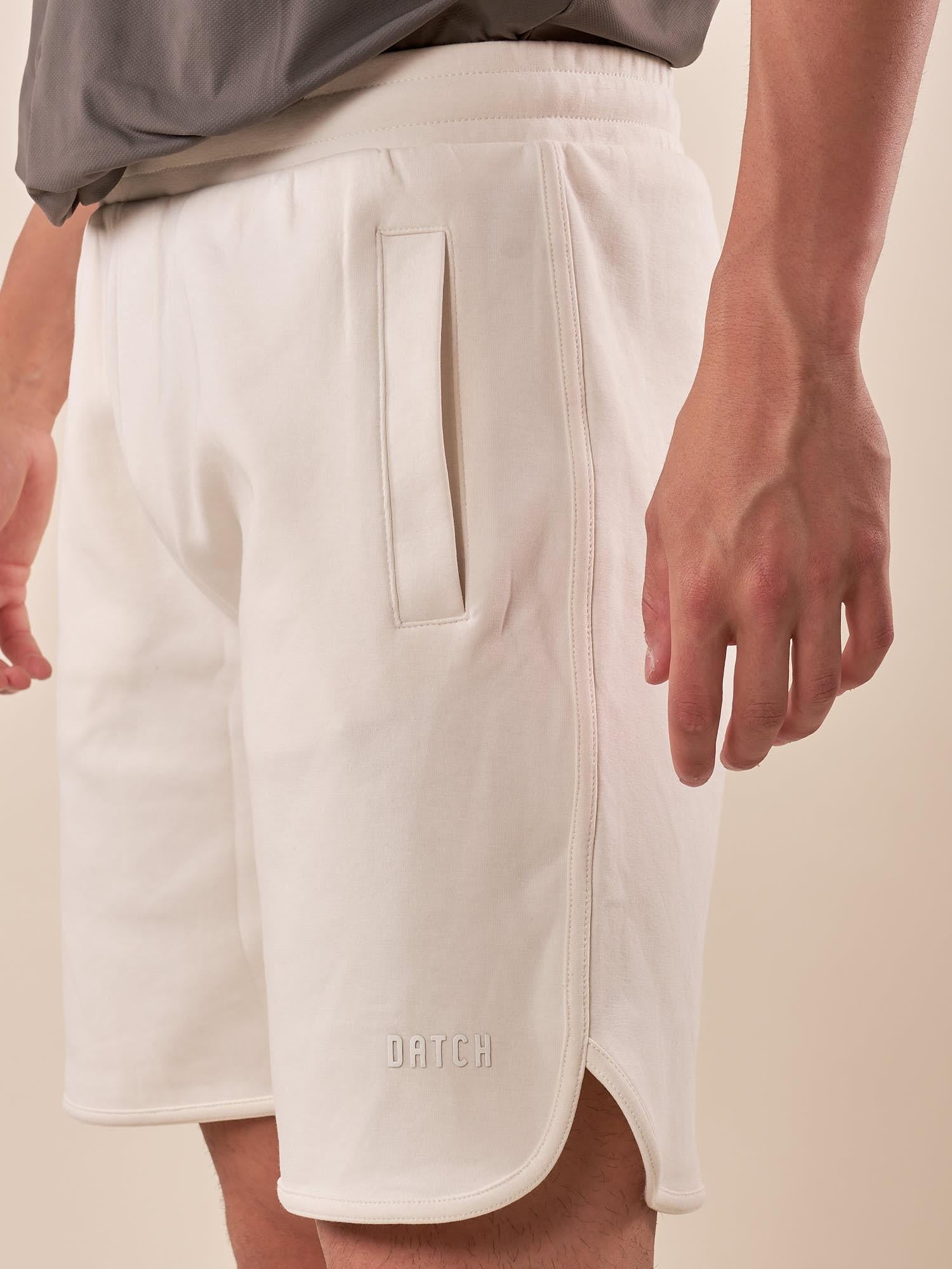 Bermuda Uomo in misto cotone sportivo. DM9221 LUNAR WHITE DATCH Uomo 