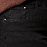 Pantalone Donna Curvy Effetto Push-Up in Cotone Jeansato Elasticizzato  Modello Slim Fit con Fondo Stretto. F883YBFLZ1067 NERO Lizalù 